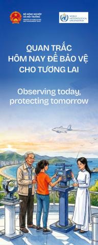 pano, băng rôn, áp phích chủ đề Ngày  Nước thế giới 2026 và Ngày Khí tượng   thế giới 2026
