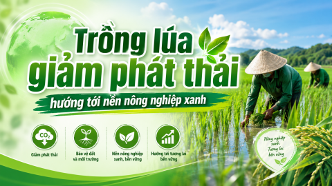 Trồng lúa giảm phát thải hướng tới nền nông nghiệp xanh